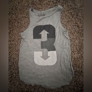 Baseballism Gray Graphic Tank Top Size XS